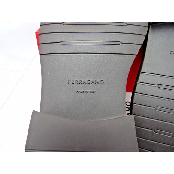 NIB FERRAGAMO FIORELLO BROWN SUEDE LEATHER GANCINI BIT LOGO LOAFERS 11.5 M ITALY main image 10